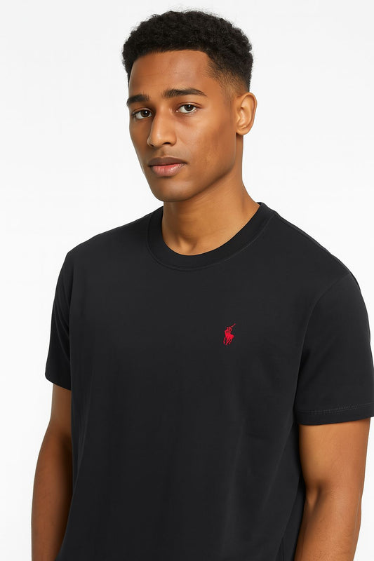 Black Polo T_ Shirt