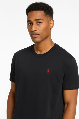Black Polo T_ Shirt