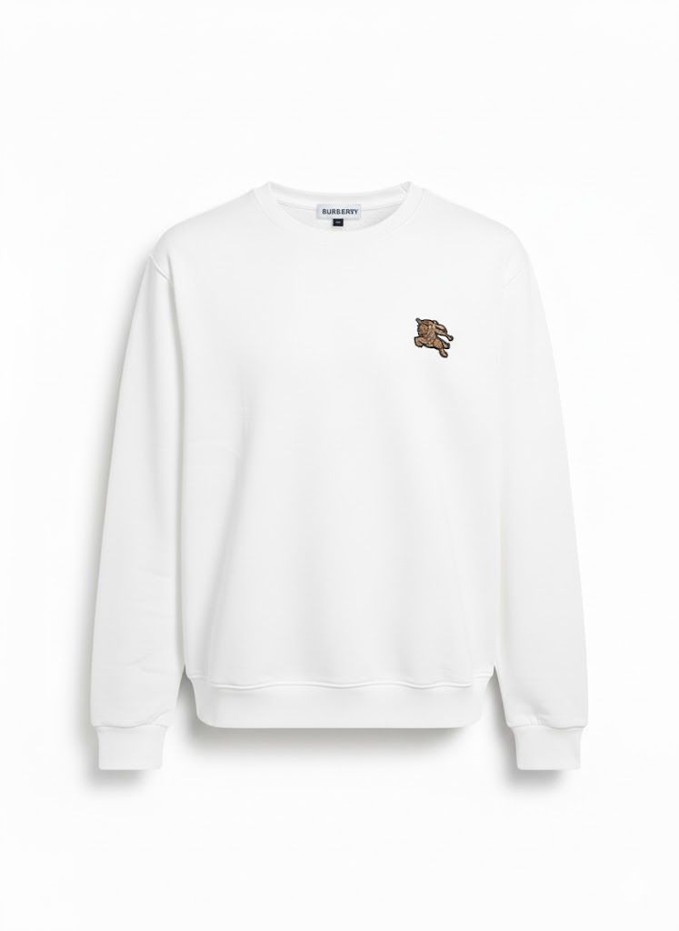 White Burberry Sweatshirt