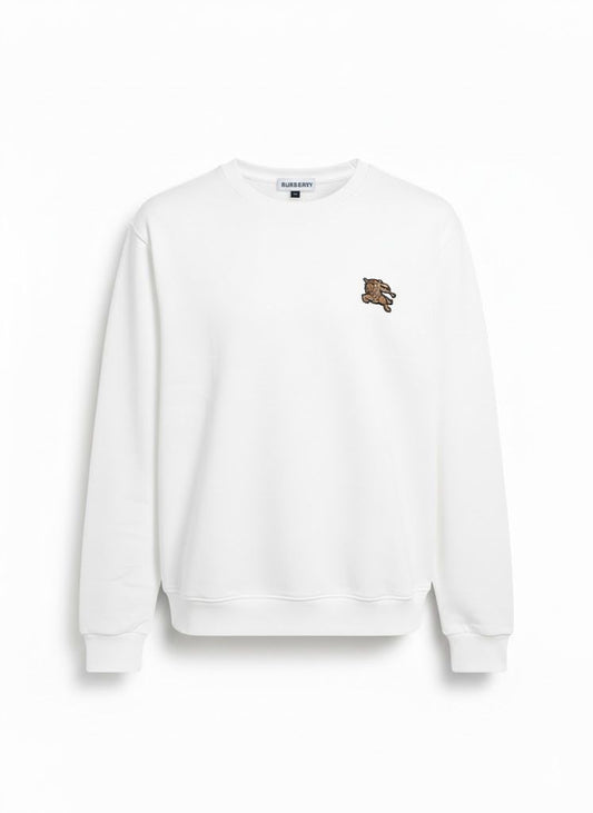 White Burberry Sweatshirt