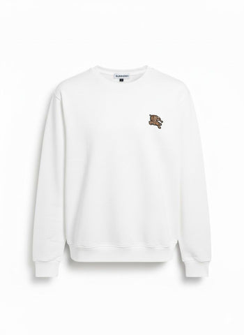 White Burberry Sweatshirt
