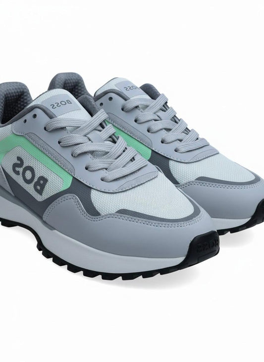White Boss Lace-Up Sneaker
