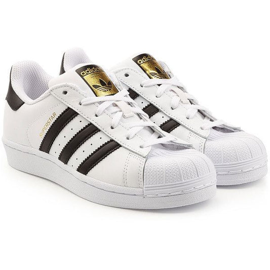 White&Black Adidas Super Star Shoes