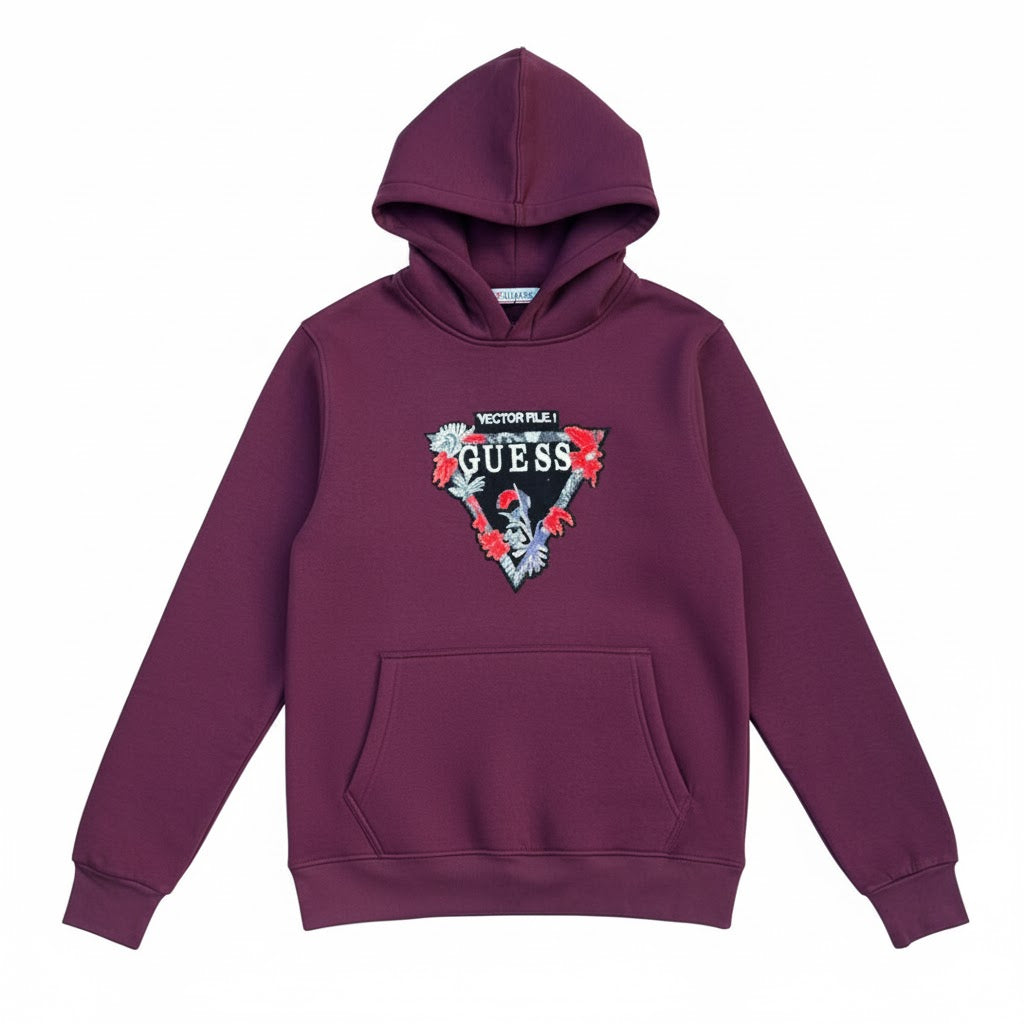 Burgundy Guess Hoodie