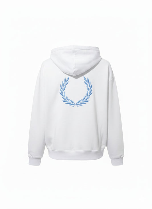 White Fred Perry Hoodie