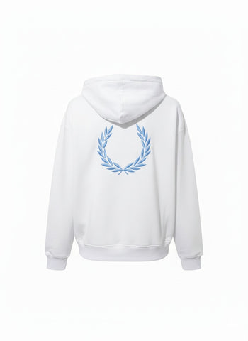 White Fred Perry Hoodie
