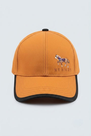 Rust Brown Hermes Cap