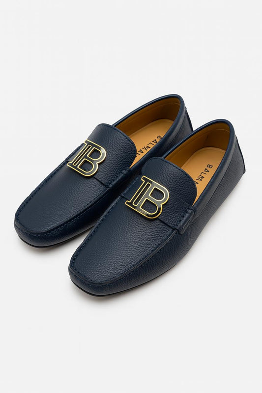 Dark Blue Balmain Shoes