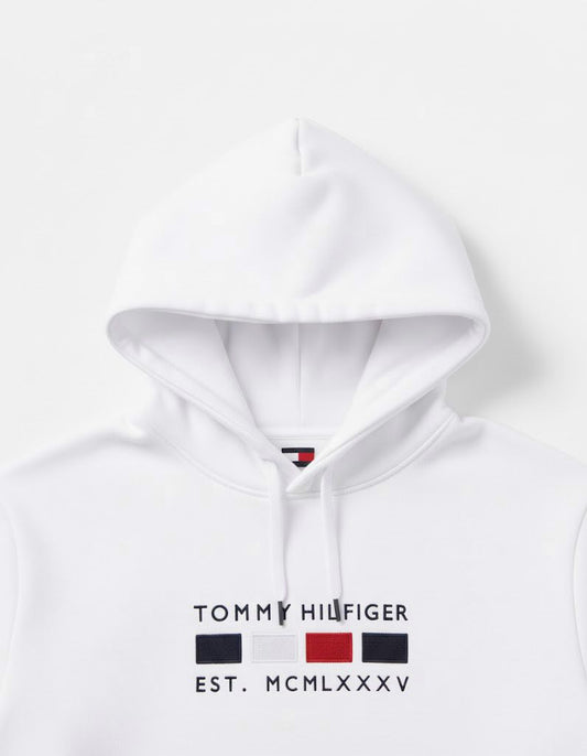 White Tommy Hoodie