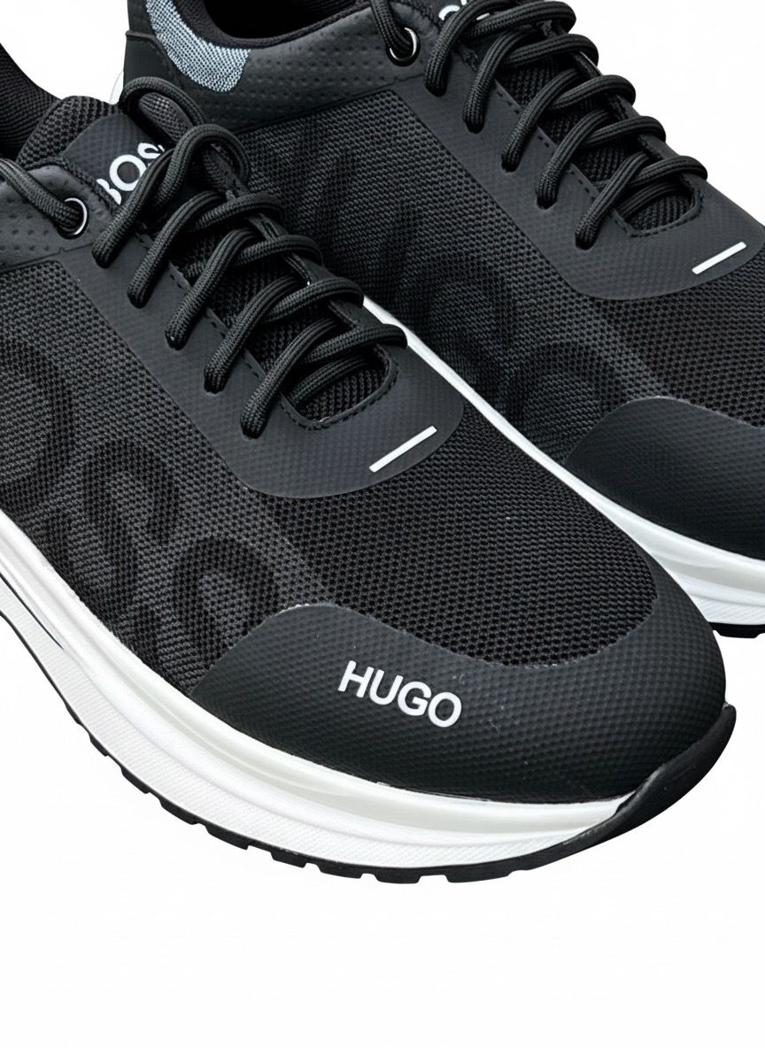 Black Boss Lace-Up Sneaker