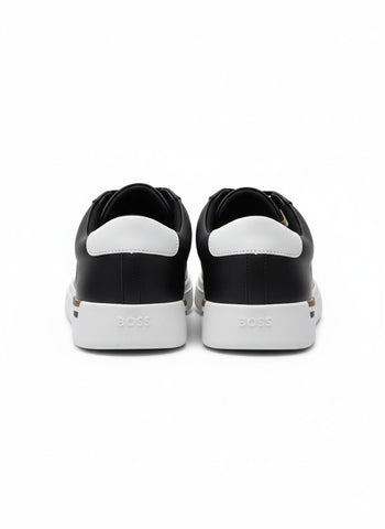 Black Boss Sneaker in Leather