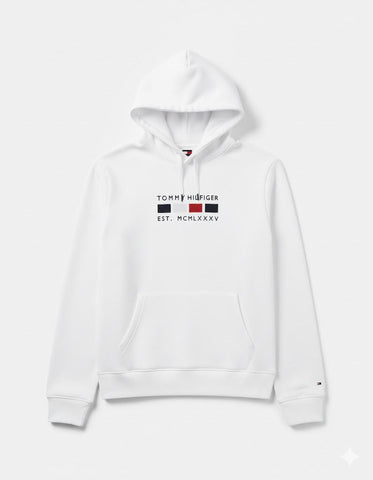 White Tommy Hoodie