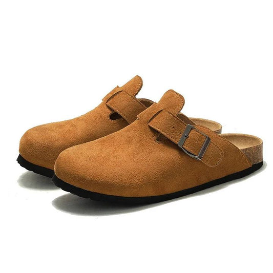Biege Birkenstock Slipper