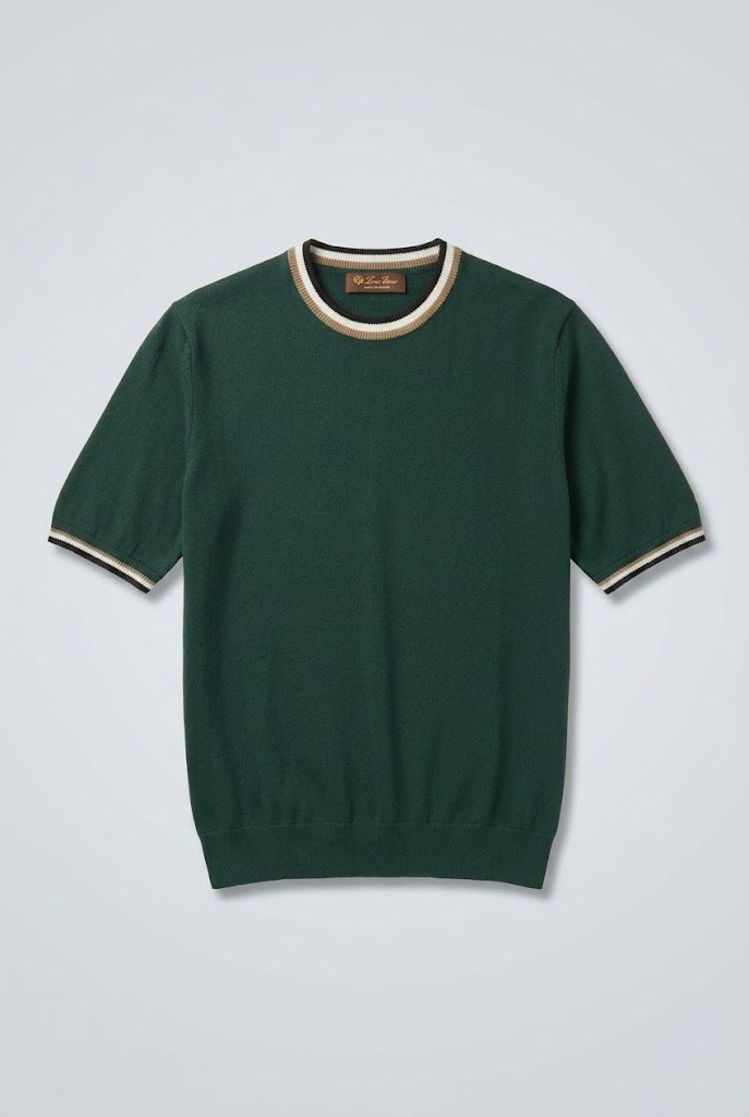 Dark Green Loro Piana T-shirt