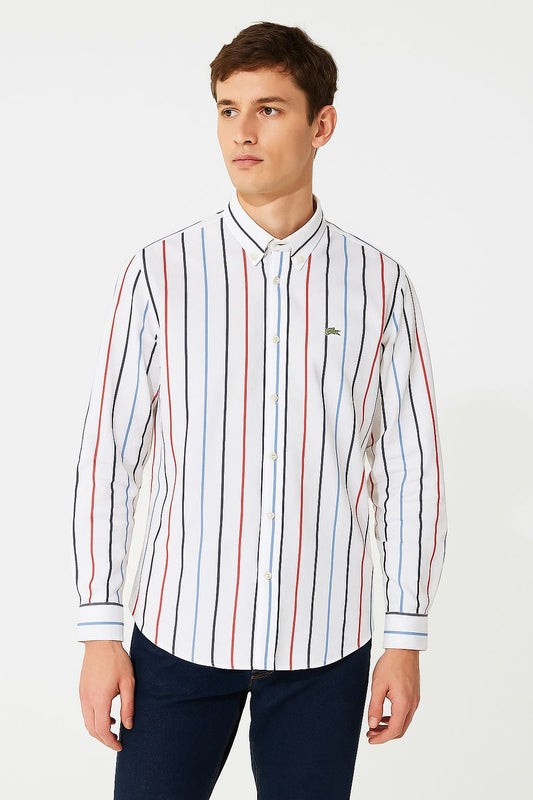 White Lacoste Shirt