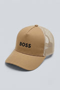 Beige Boss Cap