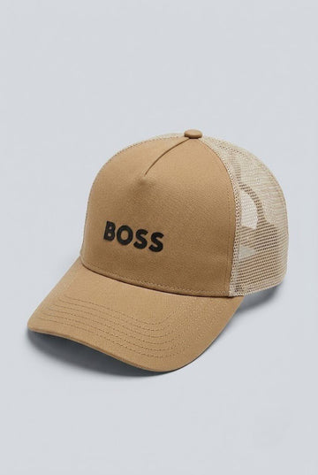 Beige Boss Cap