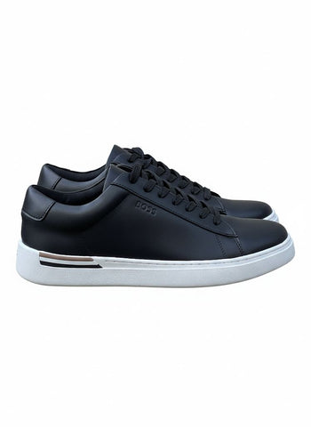 Black Boss Sneaker in Leather