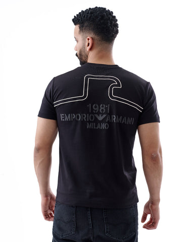 Black Emporio Armani Cotton T-shirt