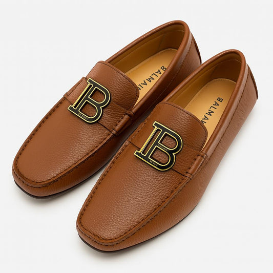 Brown Balmain Shoes