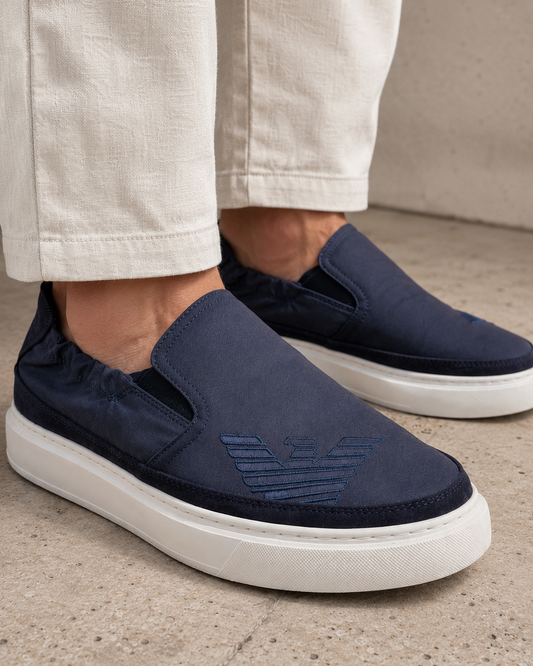 Dark Blue Armani Shoes
